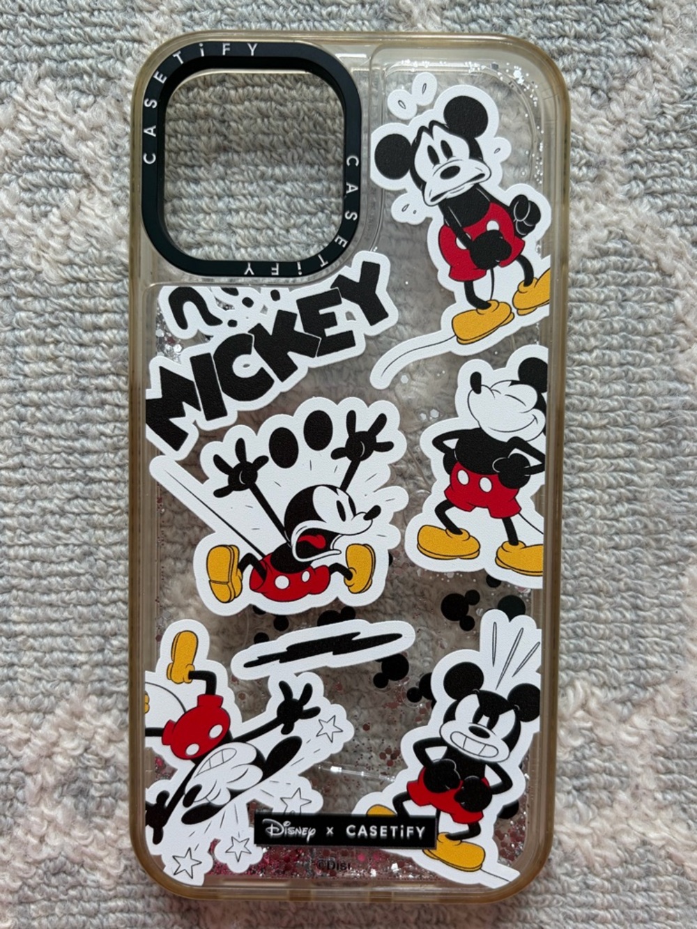 4 for $12 CASETiFY x Disney Mickey Mouse iPhone 12 Pro Max Glitter Case Impact C